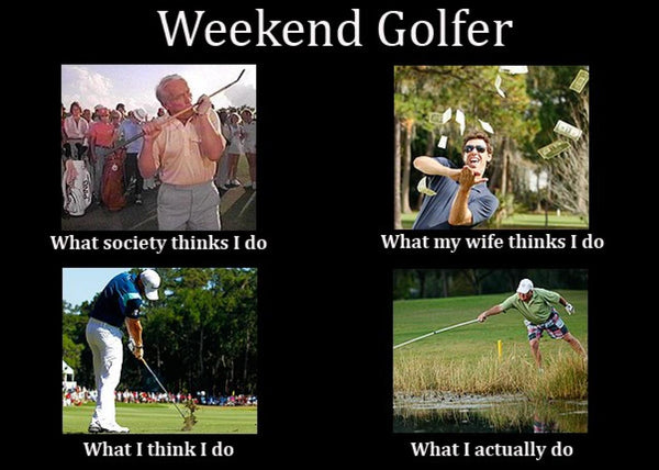 improve golf swing, become a better golfer, golf meme, most golfers