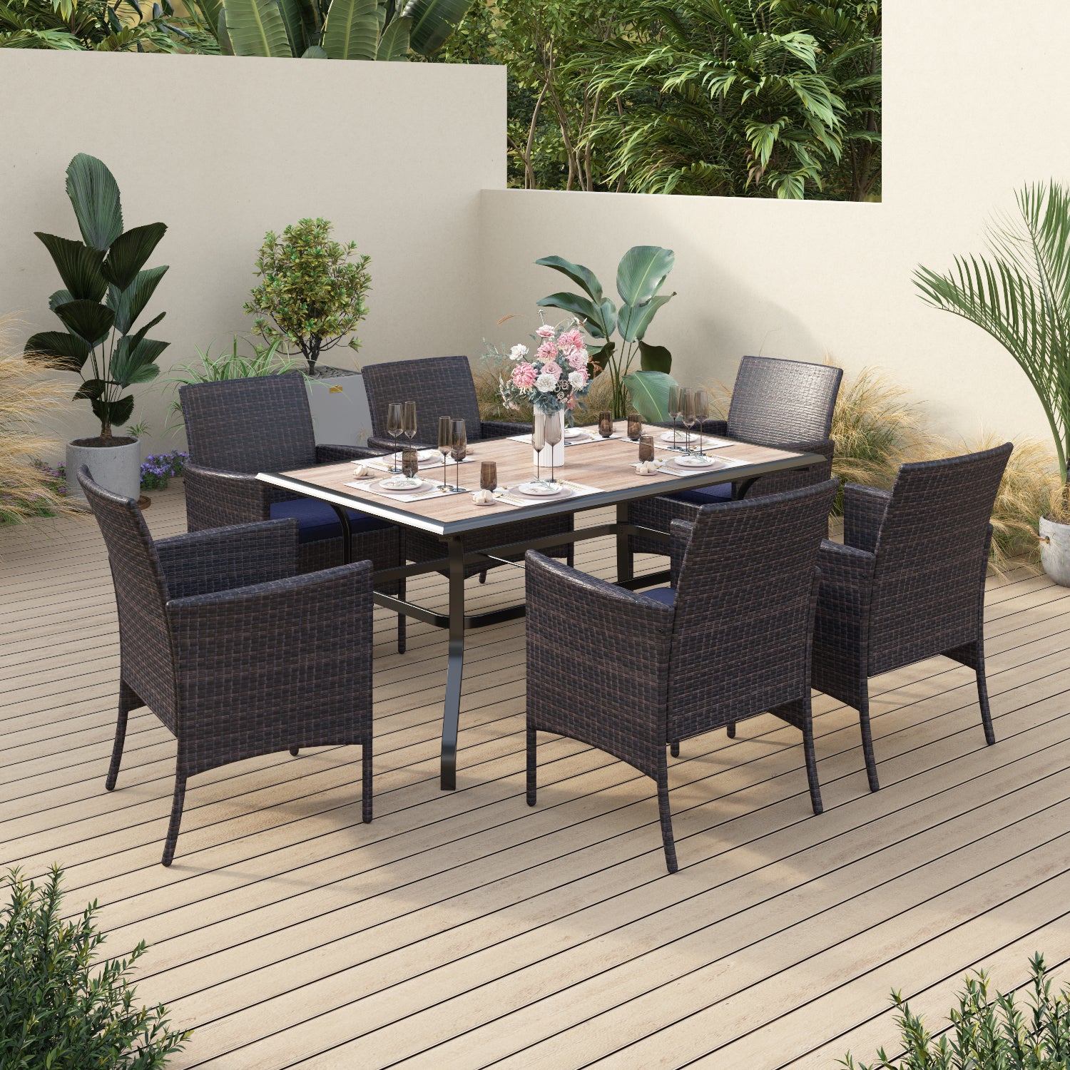 7 piece 2024 dining patio set