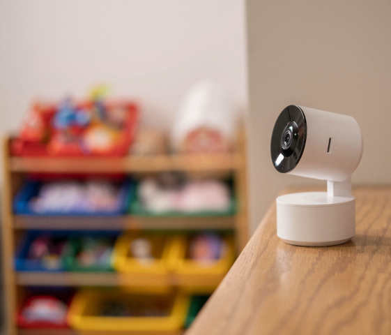 Smart camera in a children's bedroom