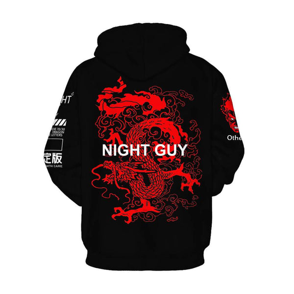 Naruto The Night Guy 3d Printed Long Sleeve Hoodie Fadseer