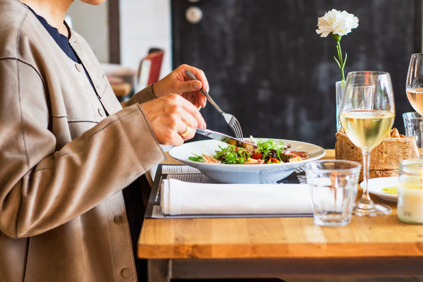 Restaurant dine-in, eating in restaurants to support local small business.