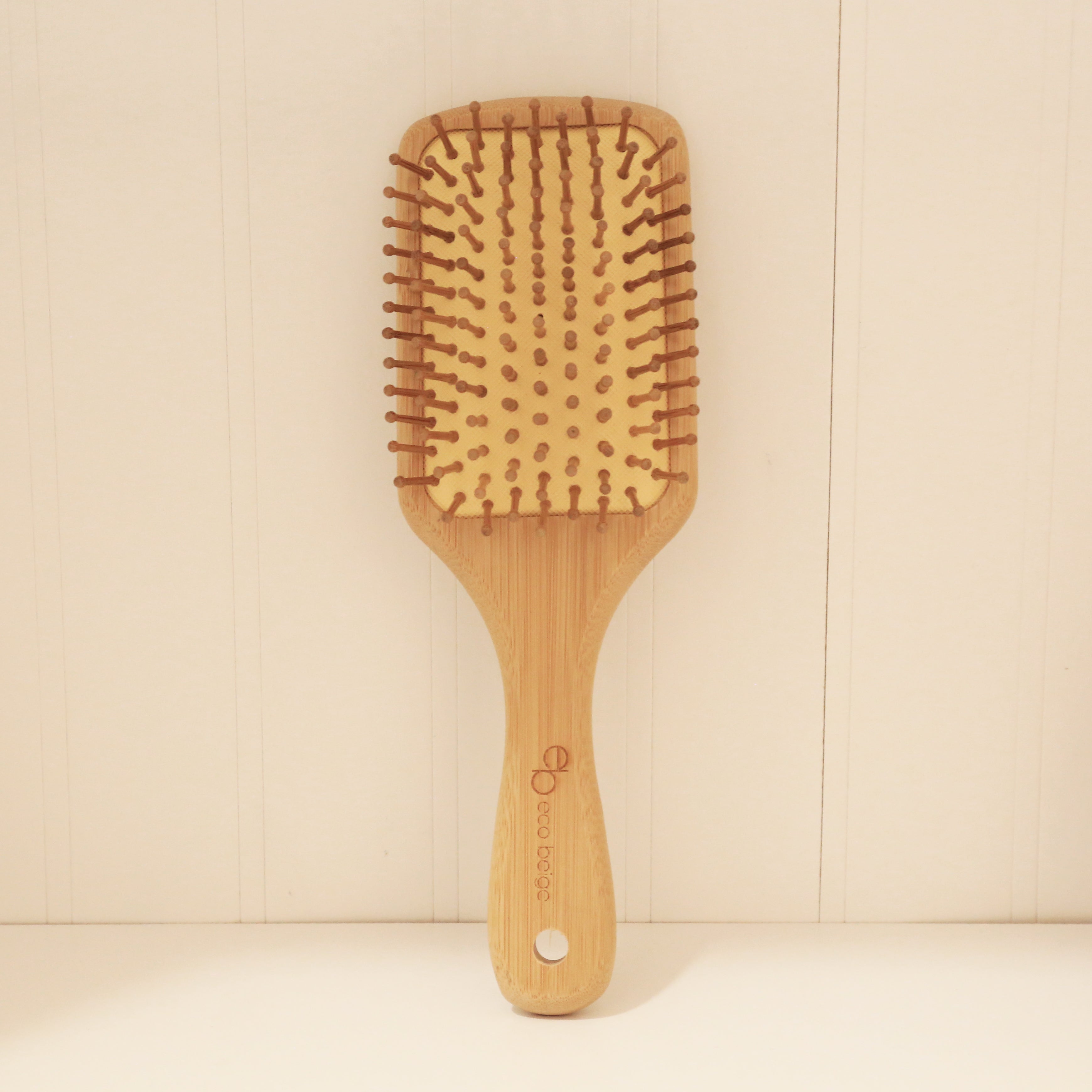 image for Cushioned Bamboo Hair Brush- Rectangle