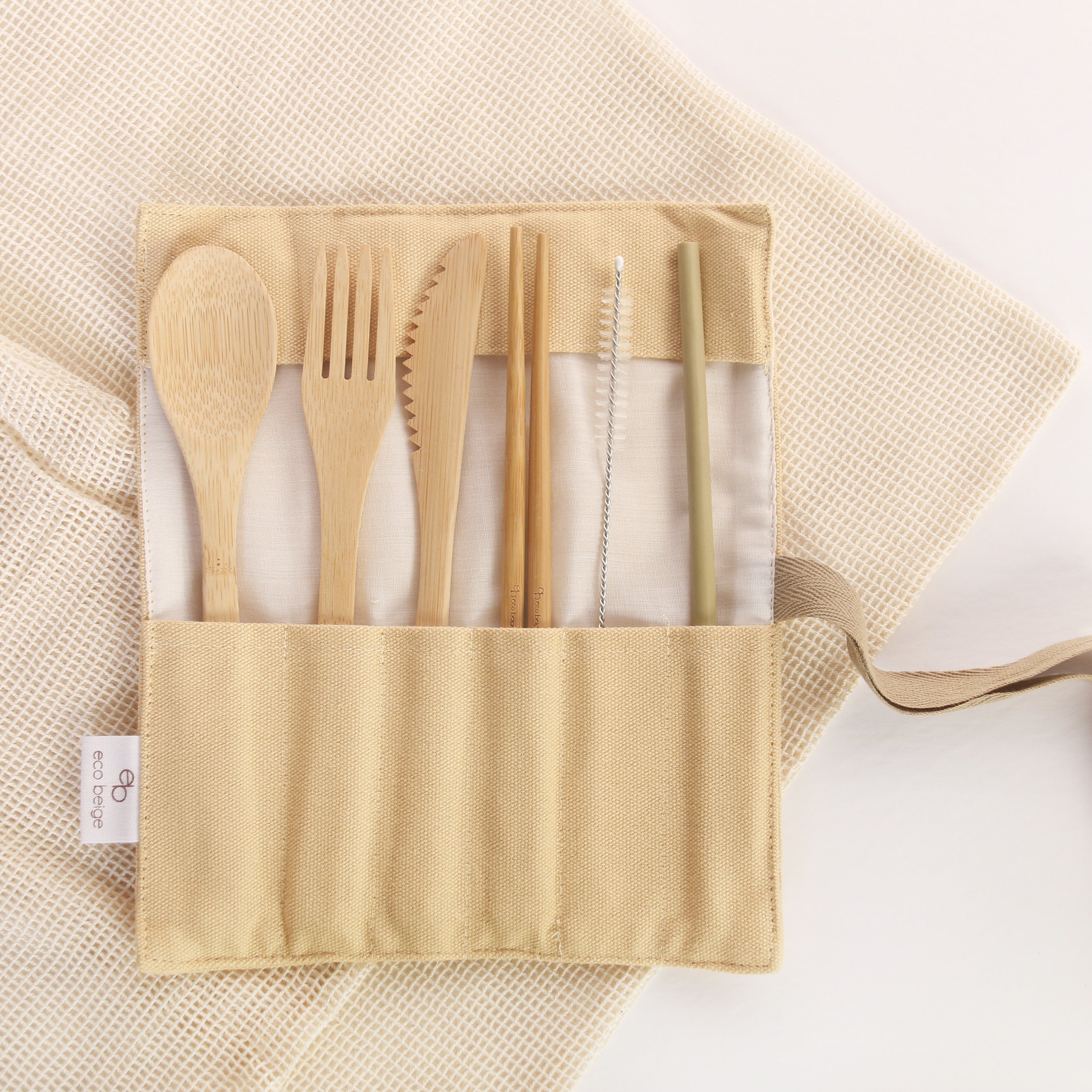 image for Natural Bamboo Cutlery Set