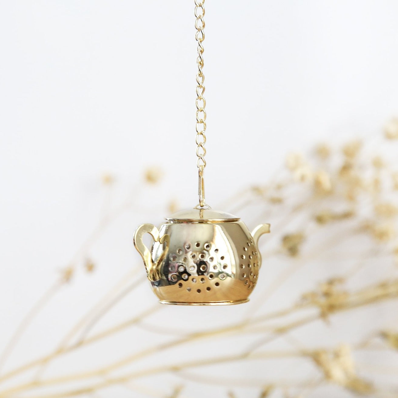 image for Gold Teapot Tea Infuser