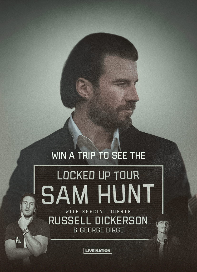 Win a trip to see the 'Locked Up Tour' with Sam Hunt