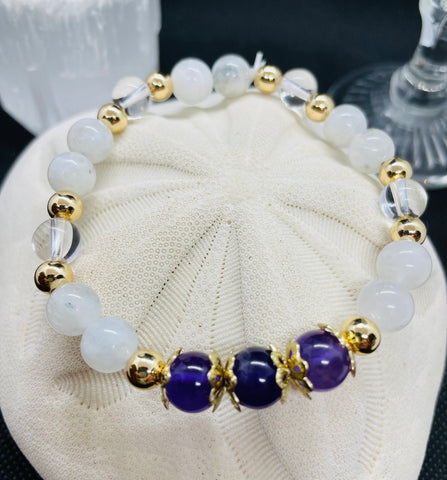 Moonstone and Amethyst 