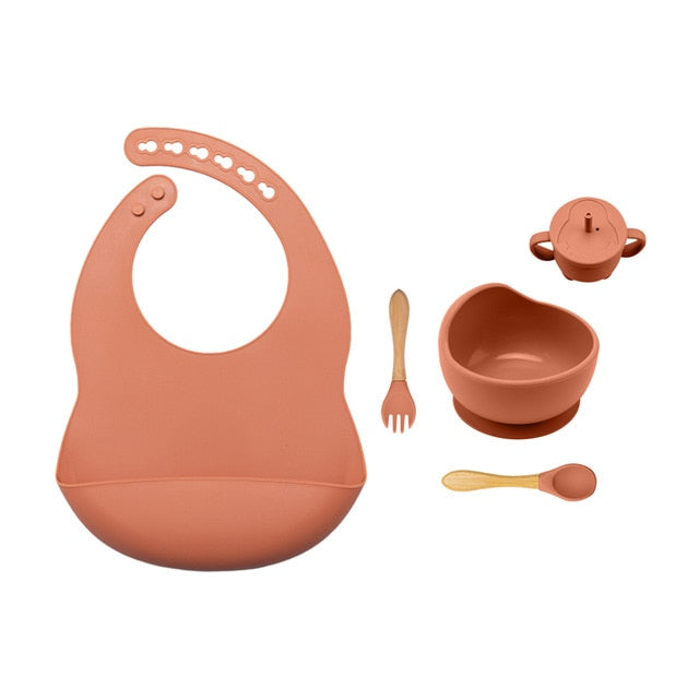 5-Piece Baby Feeding Silicone Set