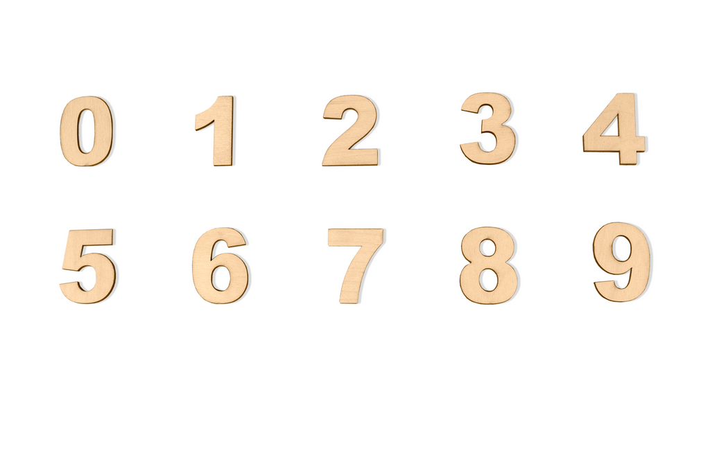 arial font numbers