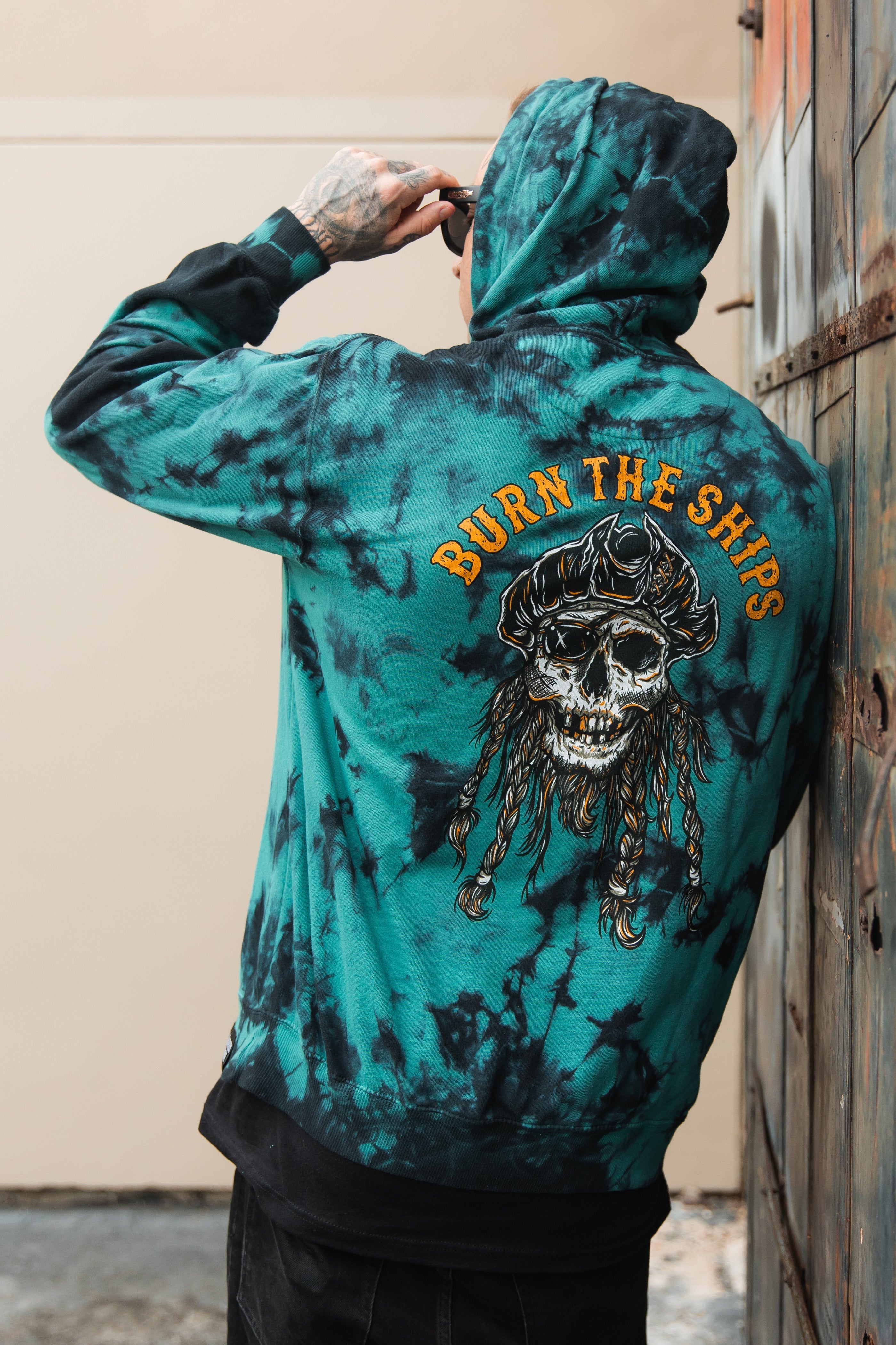 Burn The Ships Tie Dye Hoodie - Born United product image