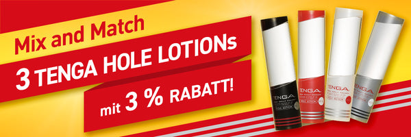 Kombinieren Sie 3 TENGA HOLE LOTIONs und erhalten Sie 3 % Rabatt