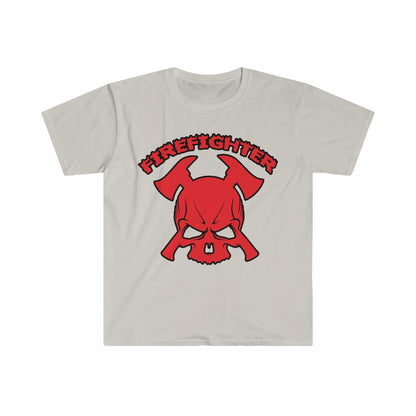 Firefighter Skull,  Softstyle T-Shirt
