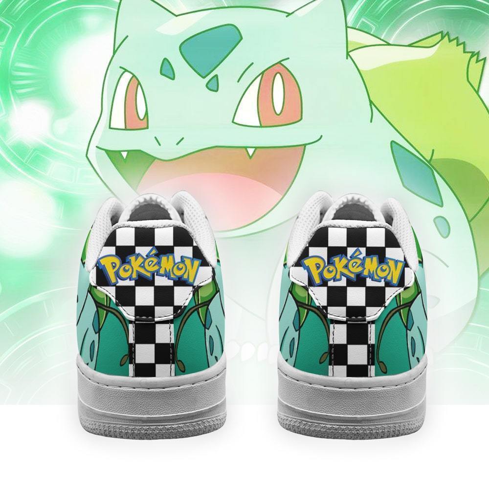 Gearanime Poke Bulbasaur Sneakers Checkerboard Custom Pokemon Shoes