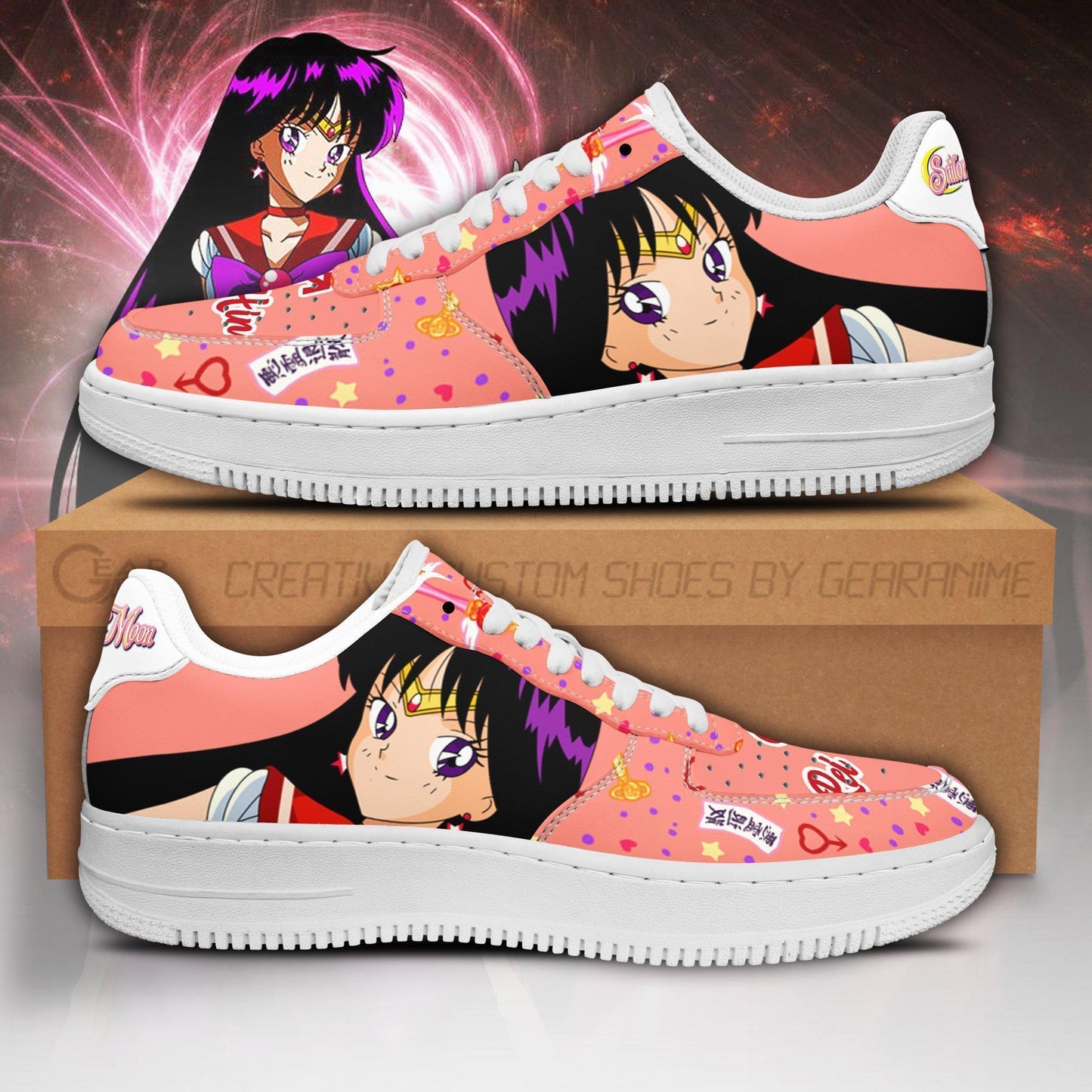 Gearanime Sailor Mars Air Sneakers Custom Anime Sailor Moon Shoes
