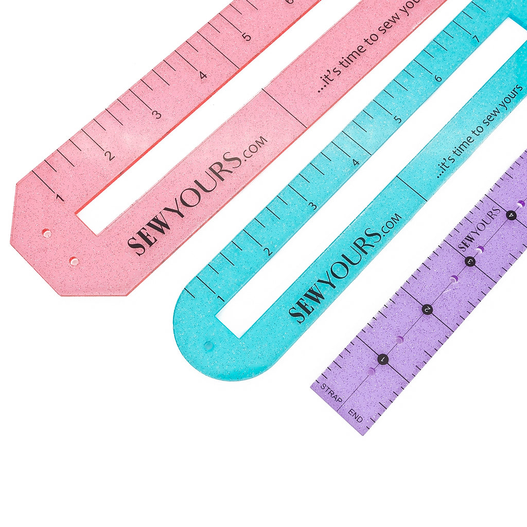 Clear Glitter Ruler - 1 x 8 – Zipper Valley