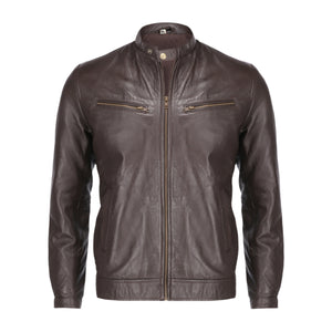 EDIFICE SHEEPLEATHER DOWN JACKET BROWN L-