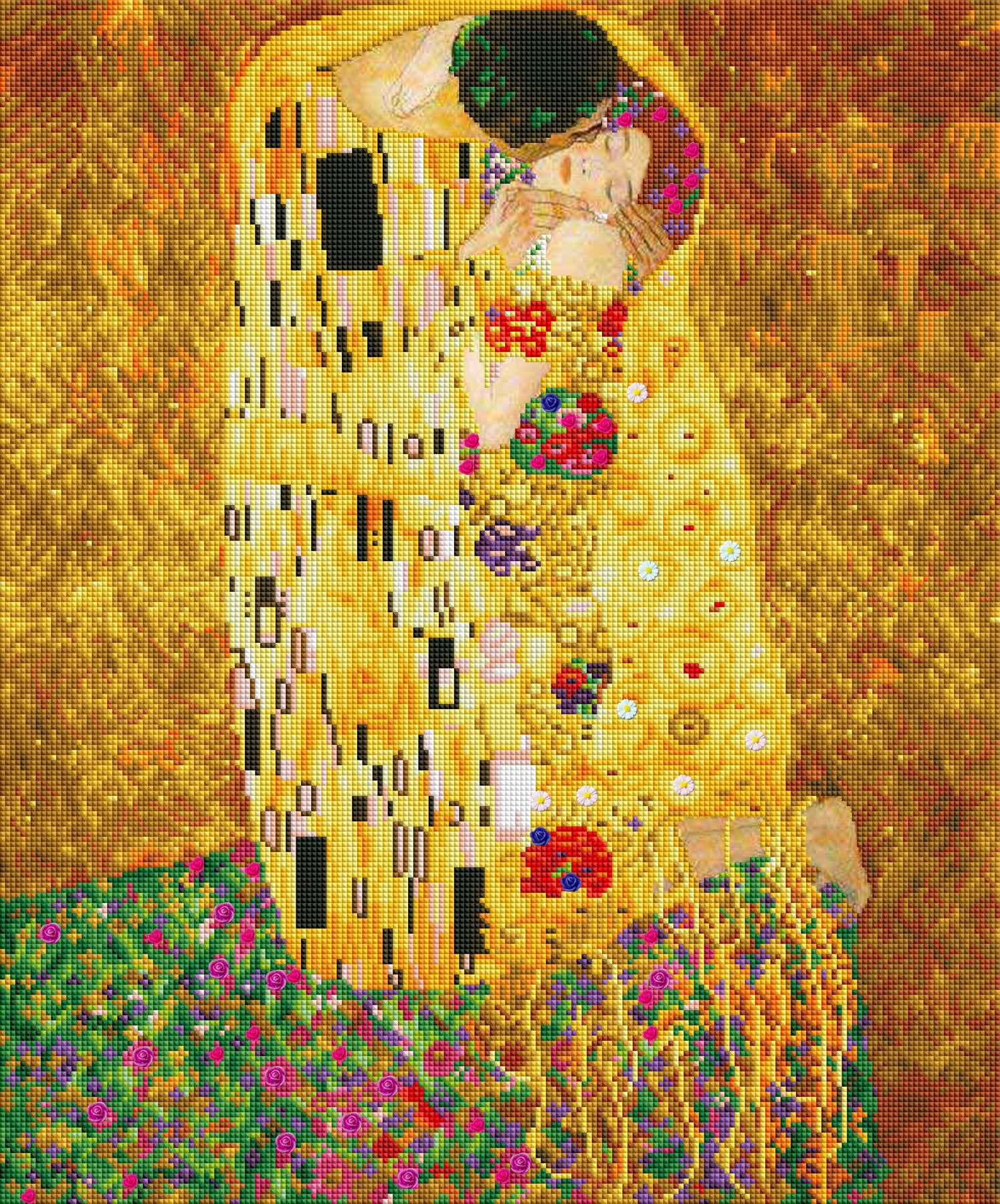 The Kiss (1907-1908) By Gustav Klimt | Diamond Painting Shoppe