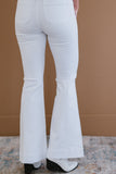 From the Beginning Button Fly Flare Jeans