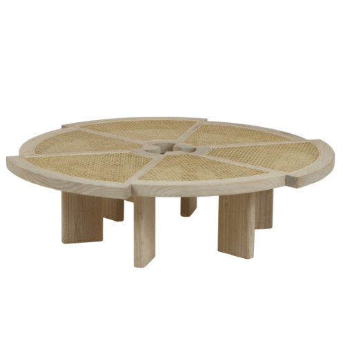 Cane Rio Coffee Table by Charlotte Perriand for Cassina