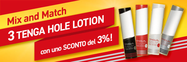 Combina 3 TENGA HOLE LOTION con il 3% di sconto