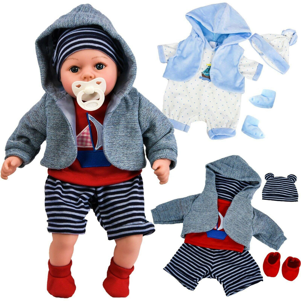 Baby Doll Clothes Set of 6 for Dolls 12-16 by BiBi DollThe Magic