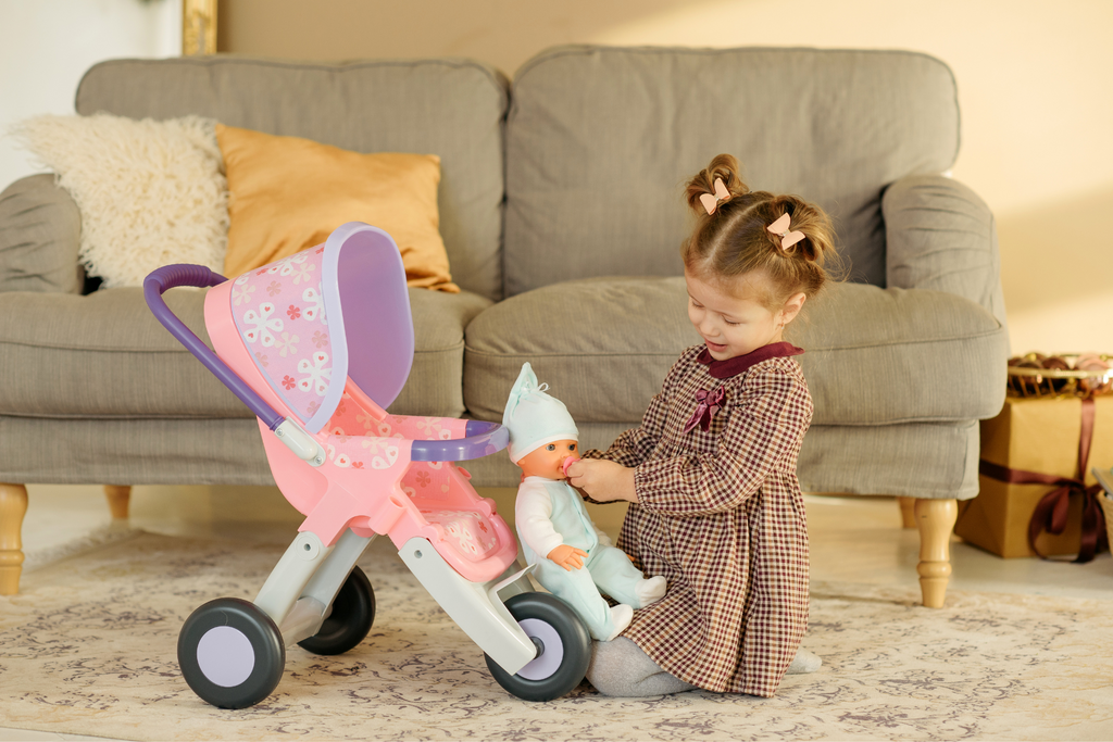 Doll play can also be a valuable tool for emotional development. Children can use their dolls to express and process their feelings, whether it's by talking to them or acting out different emotions through role-play