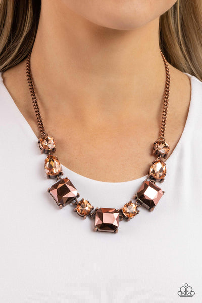 Paparazzi Accessories - Simple Sheen - Copper Necklace