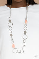Colorful Combo Orange Necklace-Jewelry-Paparazzi Accessories-Ericka C Wise, $5 Jewelry Paparazzi accessories jewelry ericka champion wise elite consultant life of the party fashion fix lead and nickel free florida palm bay melbourne