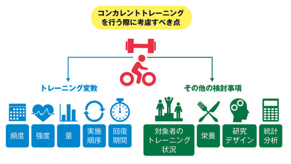 コンカレトレーニングを行う際に考慮すべき点