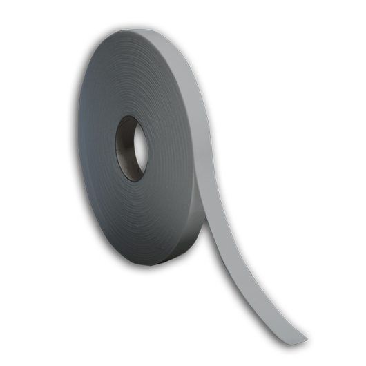 1/8” Thick Neoprene Foam Strip, 1” Width x 50' Length, Black, Pres-Bond