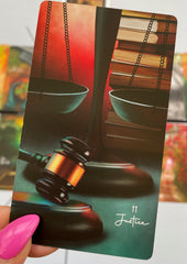 Justice card from The Tarot of Oneness