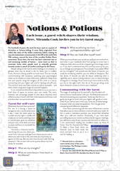 kindred spirit magazine notions and potions column featuring miranda cook
