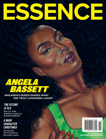 Essence November/December cover with Angela Bassett