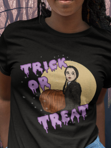 Wednesday Addams Netflix Typographic Logo Unisex T-shirt - Teeruto