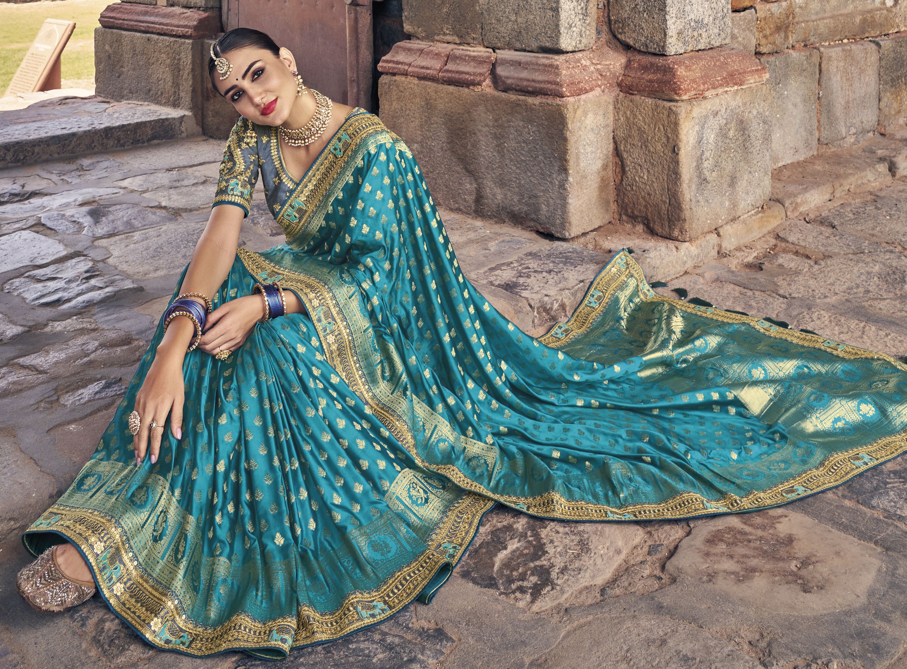 Classic Looking 3d Velvet Print Work Chiffon Saree With Sequins Work On  Border And Tassel Along With Thread And Sequence Work Blouse in  Pratapgarh-Uttar-Pradesh at best price by Ram Fabrics - Justdial