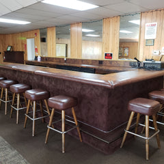 Sylvan Club's bar from the front right angle