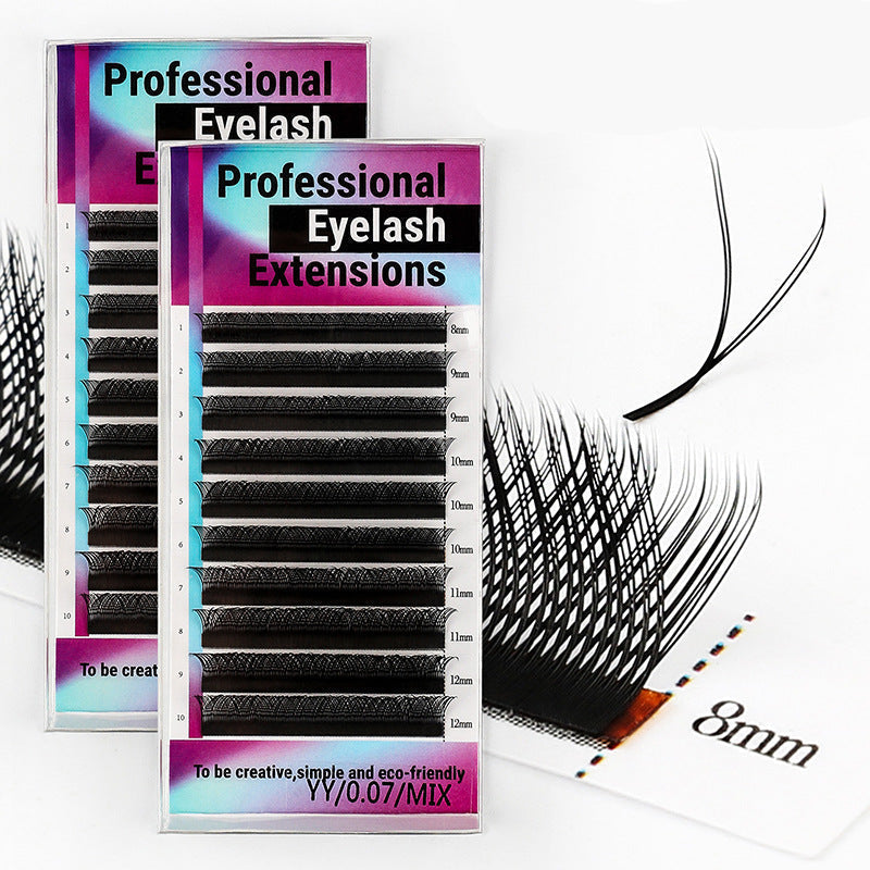 3D Mink Segmented Lashess Thick False Eyelashes 0.07YY Style 12 MM