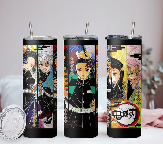 Demon Slayer Mitsuri Kanroji Anime 20oz Tumbler with Straw and Lid