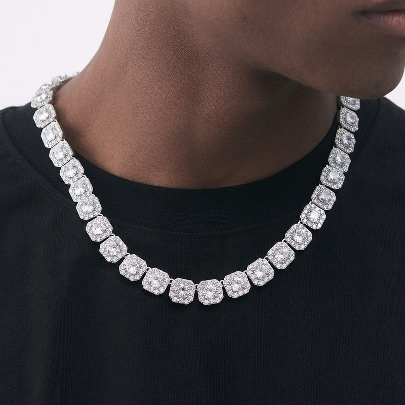 swarovski diamond tennis necklace