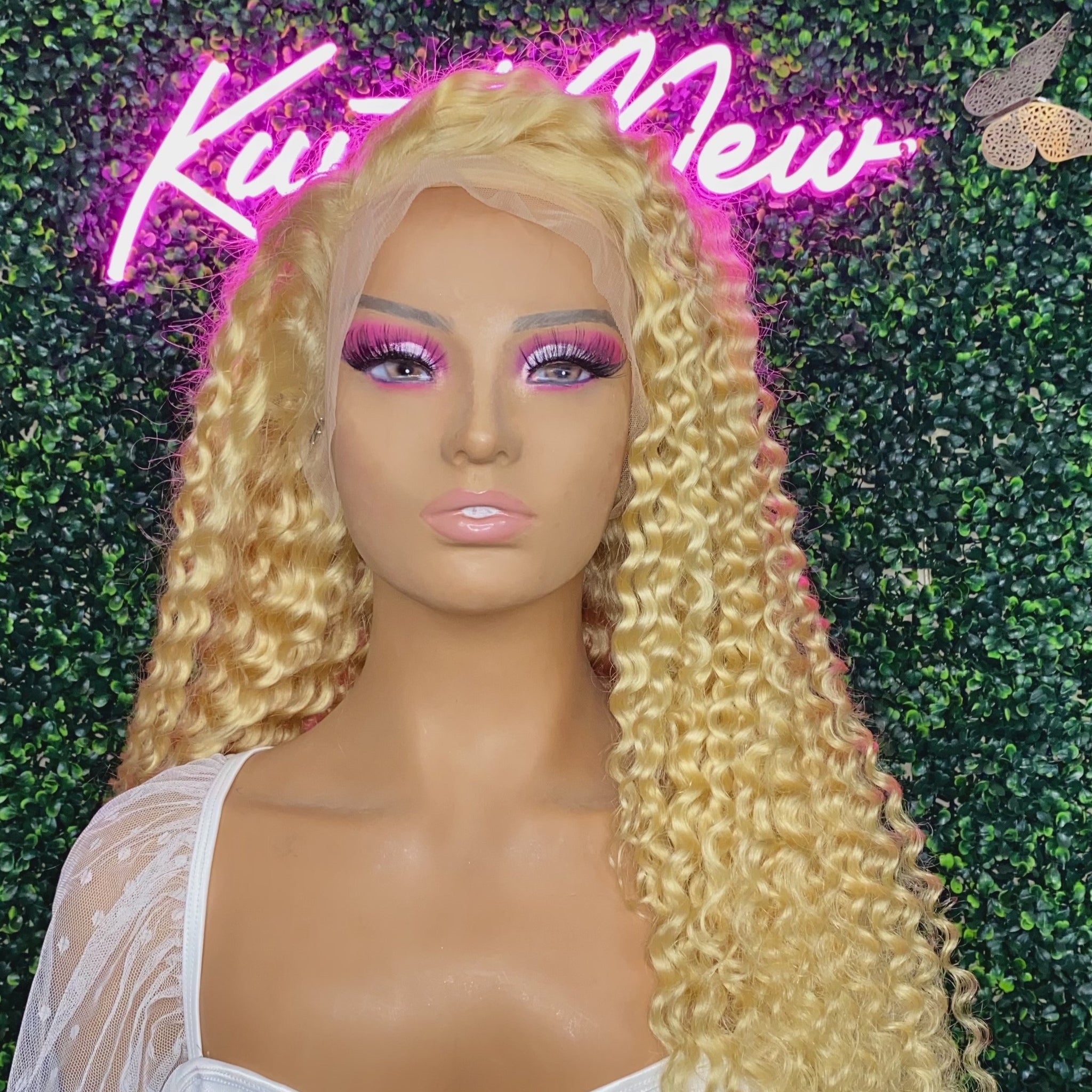 spanish curl lace front wig