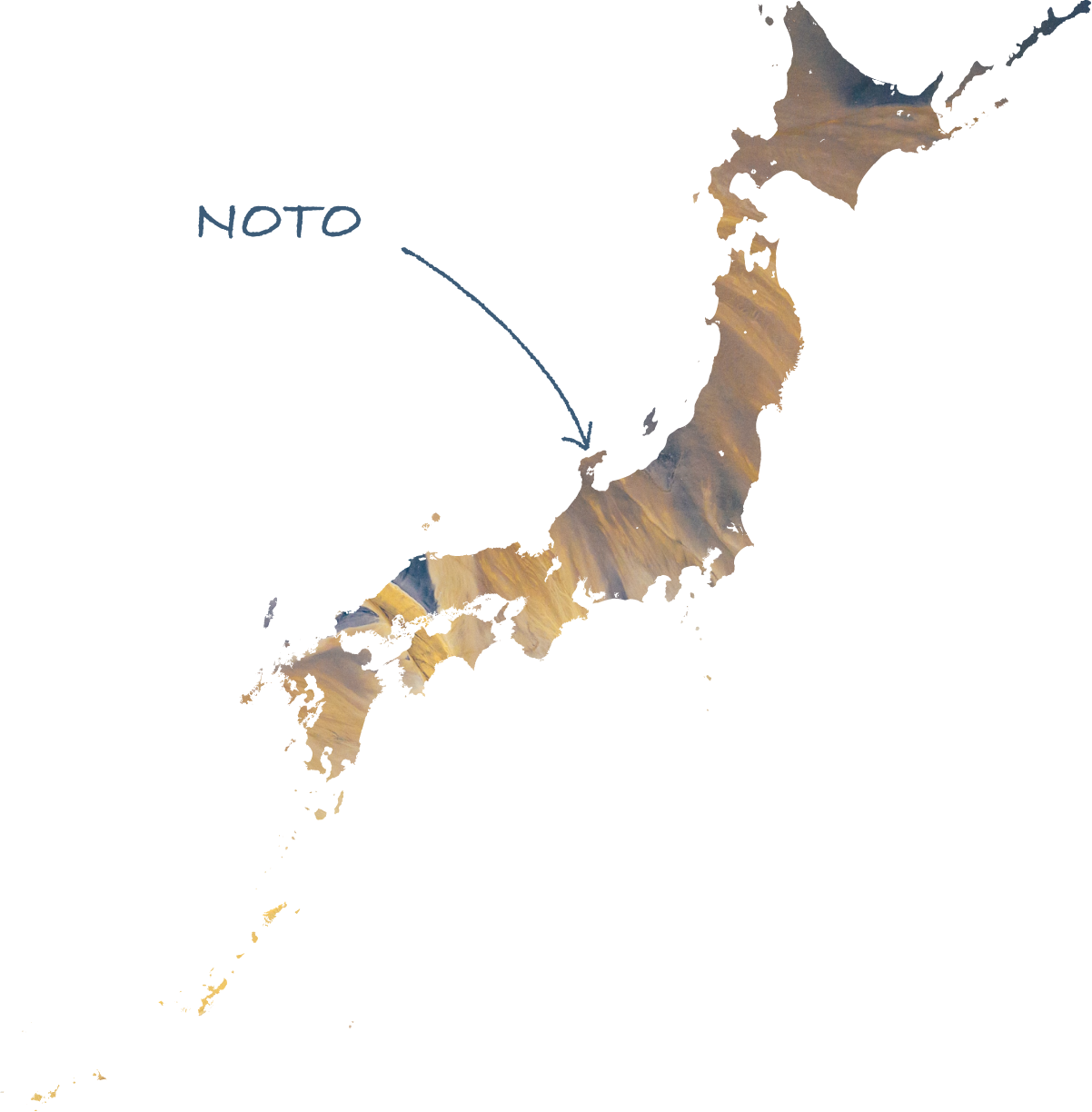 石川県能登半島の地図