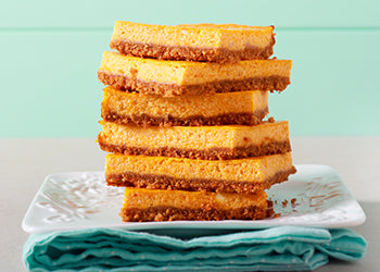 Pumpkin cheesecake squares