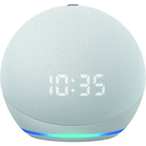 Asistente Virtual Amazon Echo Dot 4ta Generación Blanco-con reloj
