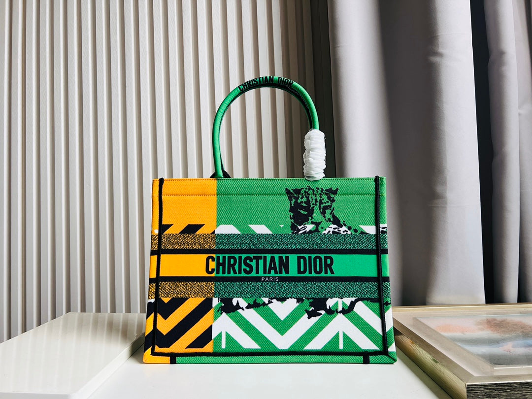 Dior Classic Trend Ladies Handbag Shoulder Bag Tote Bag Green