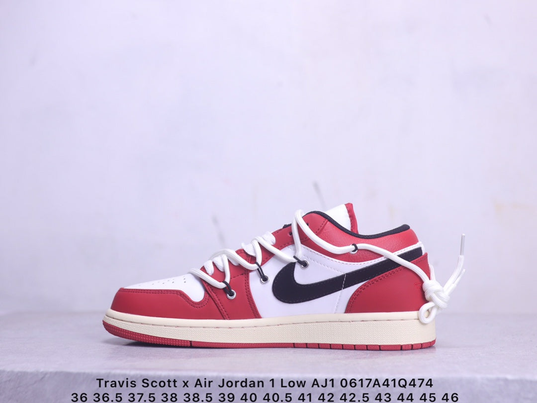 Travis Scott x Air Jordan 1 low basketball shoe