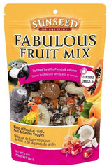 Sunseed Fabulous Fruit Mix Fortified Treat for Parrots and Conures