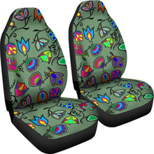 Load image into Gallery viewer, Indigenous Paisley Dark Sea Seat Covers (Set of 2)
