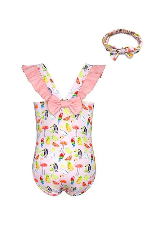 SHEKINI Baby Girls One Piece Swimsuits Ruffle Swimwear – Shekini ...