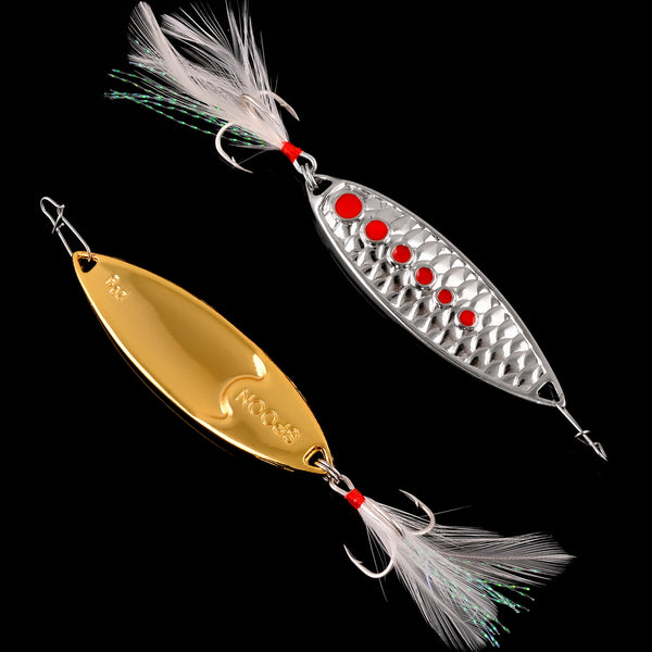 7g 10g 15g 20g Metal Spinner Spoon Fishing Lures Gold Silver