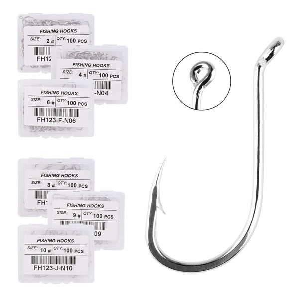 Jig Head Crank Barbed Fishhook Set Kit