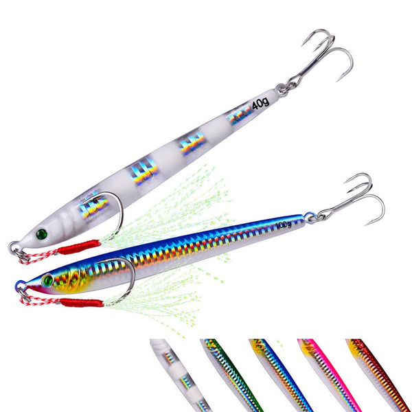 6PCS Spinner Fishing Lures Wobblers Sequin Spoon Crankbaits